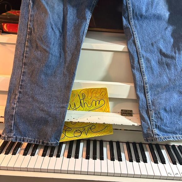 Levi's 505 Relaxed Fit Blue Jeans 38" x 30" - Picture 3 of 15